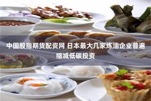 中国股指期货配资网 日本最大几家炼油企业普遍缩减低碳投资