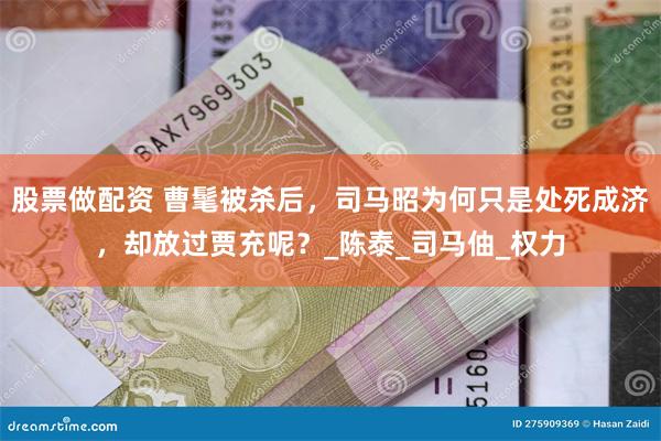 股票做配资 曹髦被杀后，司马昭为何只是处死成济，却放过贾充呢？_陈泰_司马伷_权力