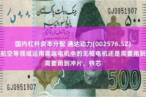 国内杠杆资本分配 通达动力(002576.SZ)：机器人、航空等领域运用高端电机中的无框电机还是需要用到冲片、铁芯